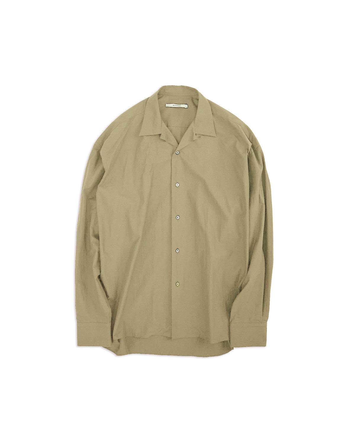 80/1 Cotton Typewriter Open-Collar Shirt