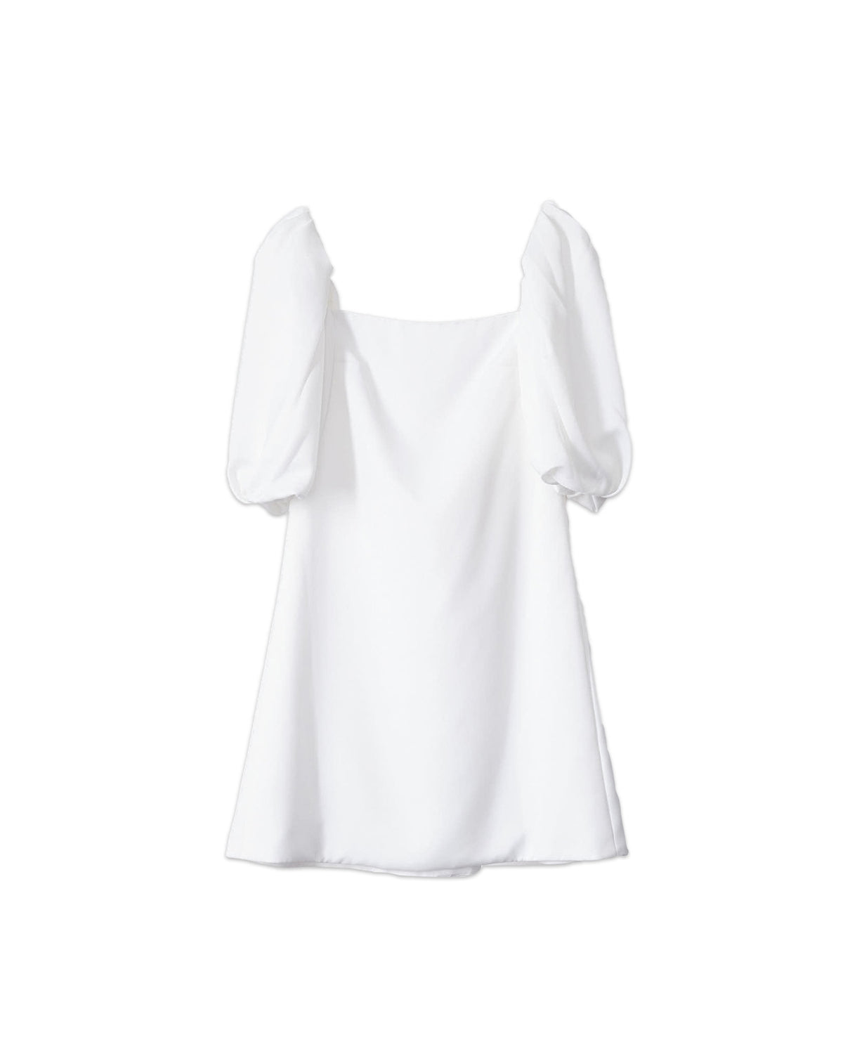 Puff-Sleeve Mini Dress