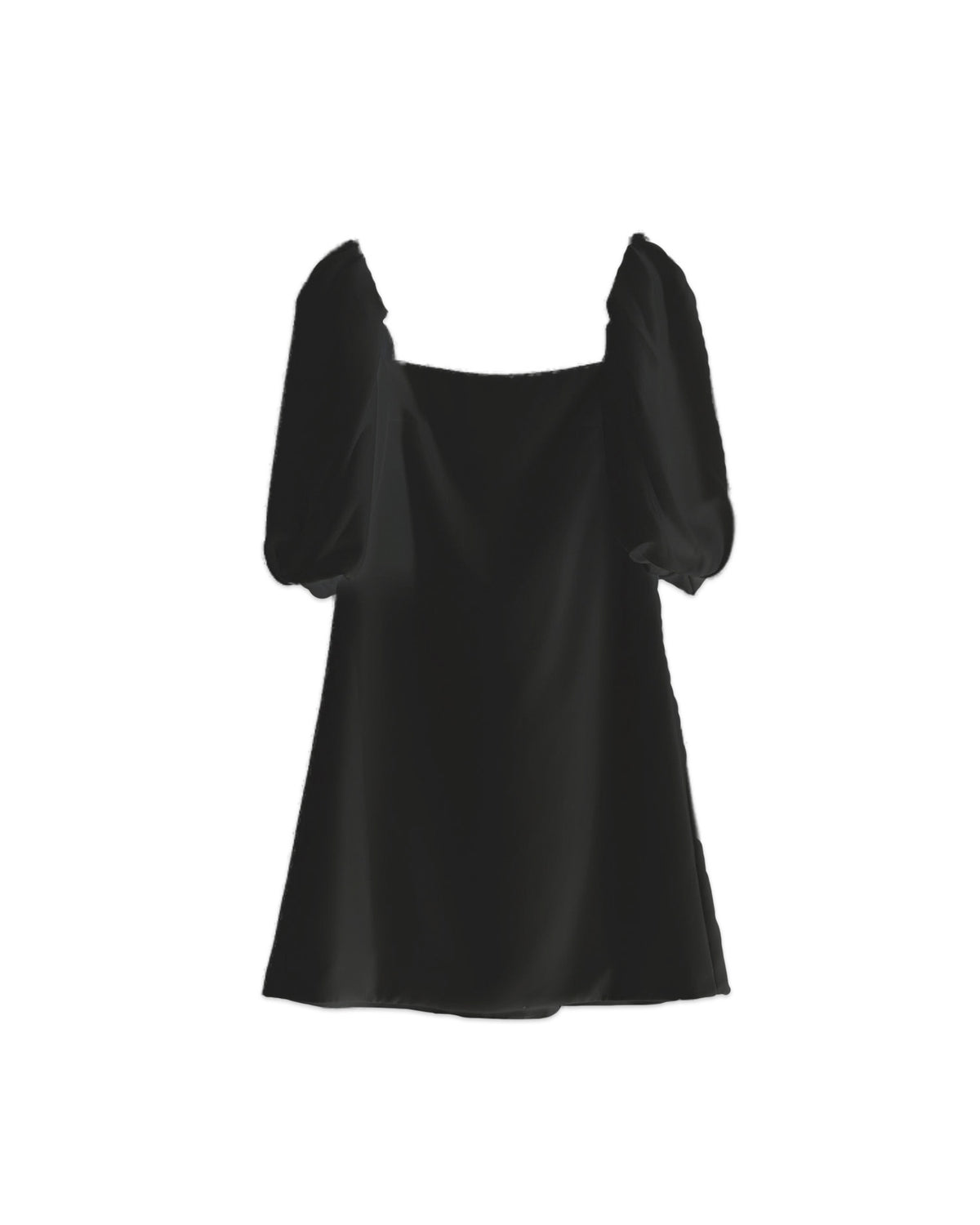 Puff-Sleeve Mini Dress