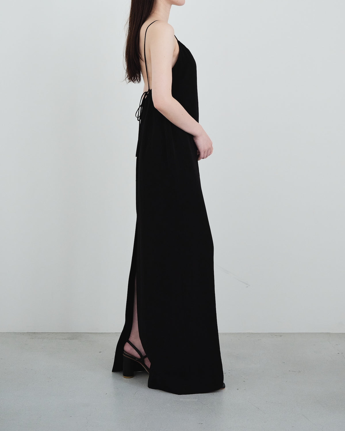 Satin Back-String Gown