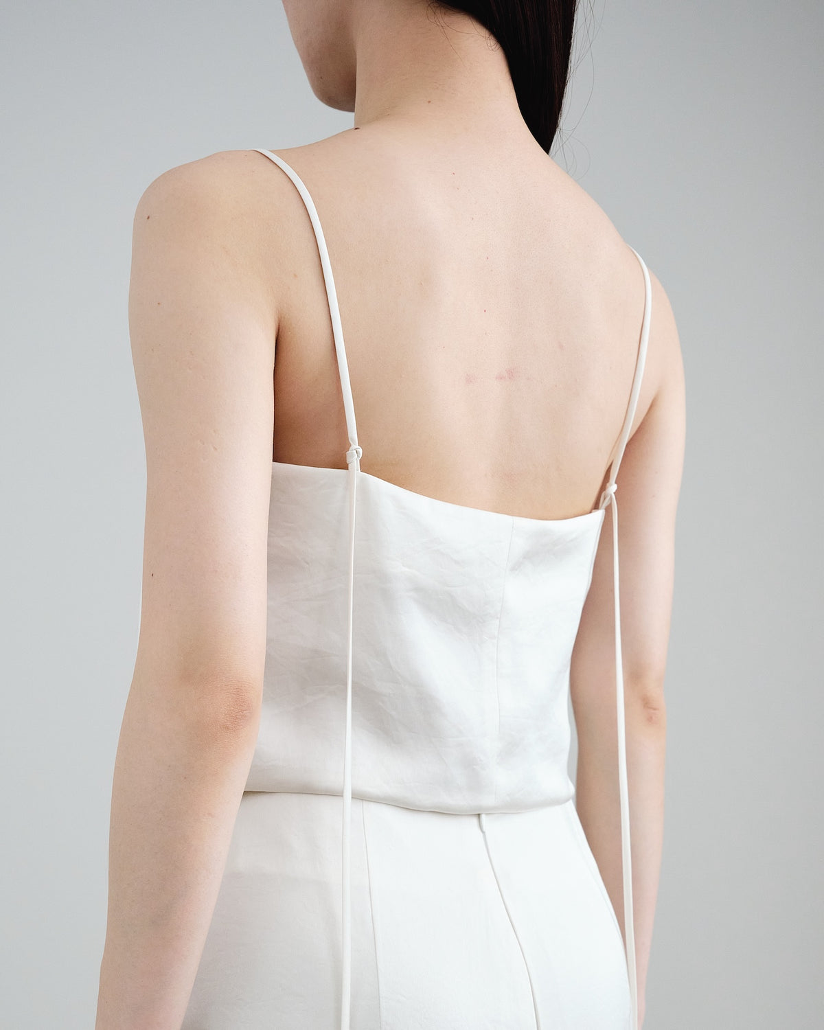 Satin Side-Tuck Top