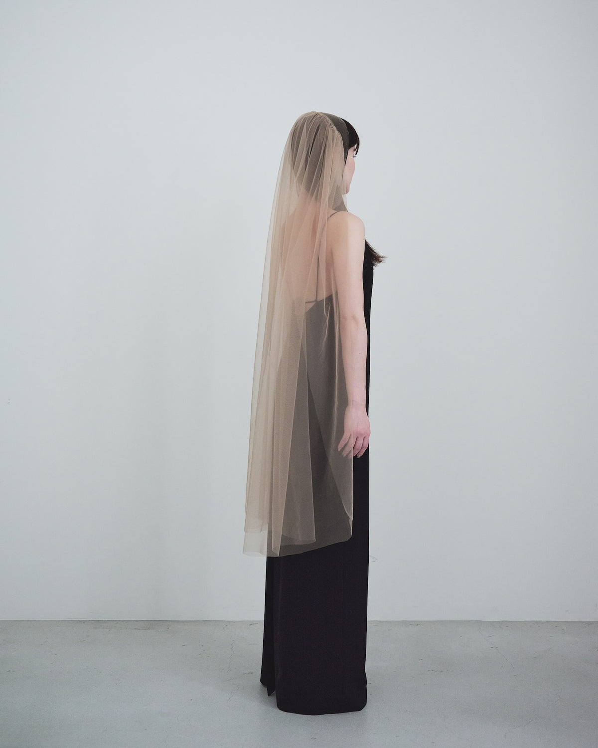 Tulle Back-Gathered Veil