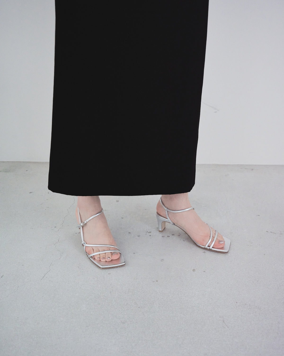 Narrow-Strap Sandals