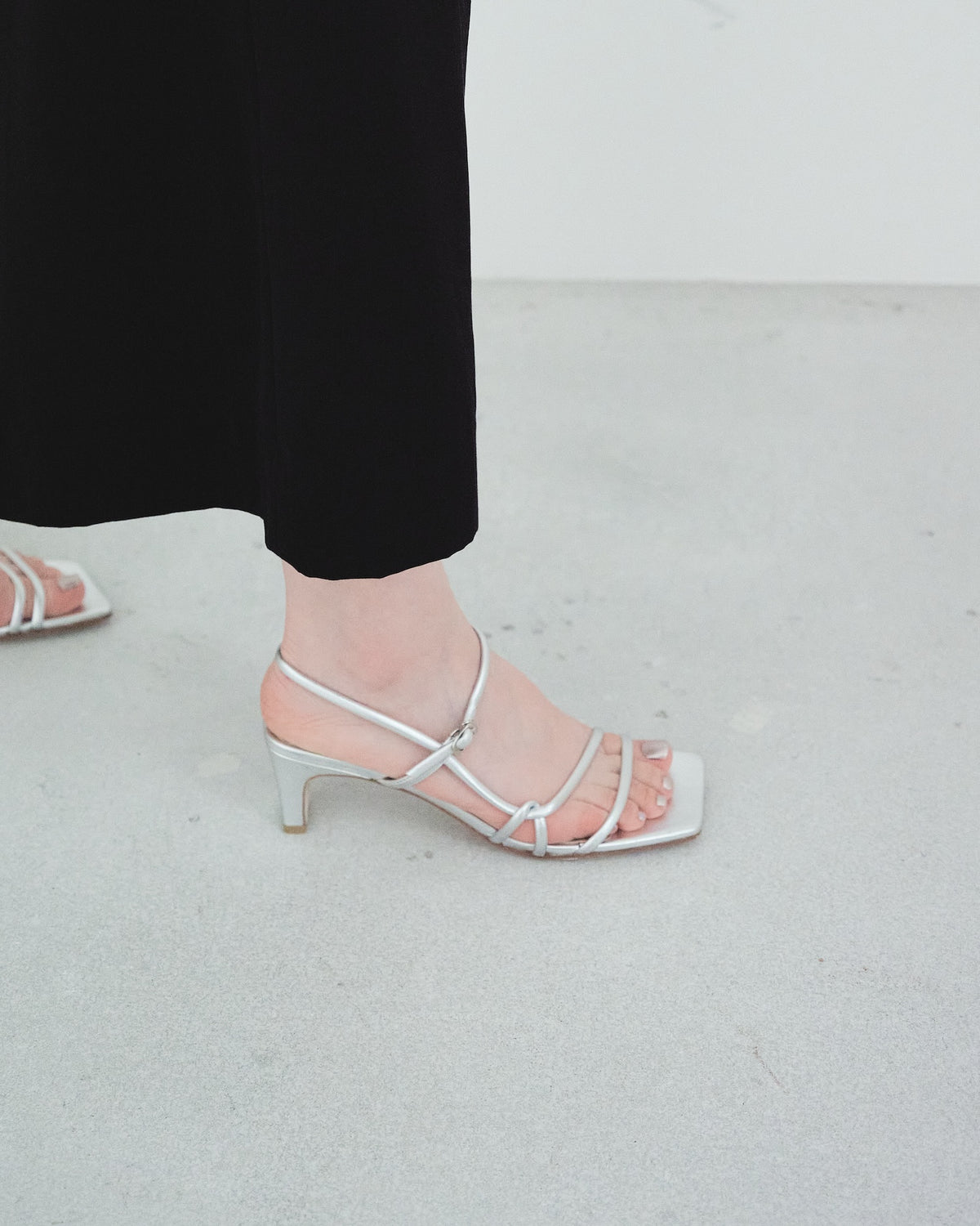 Narrow-Strap Sandals