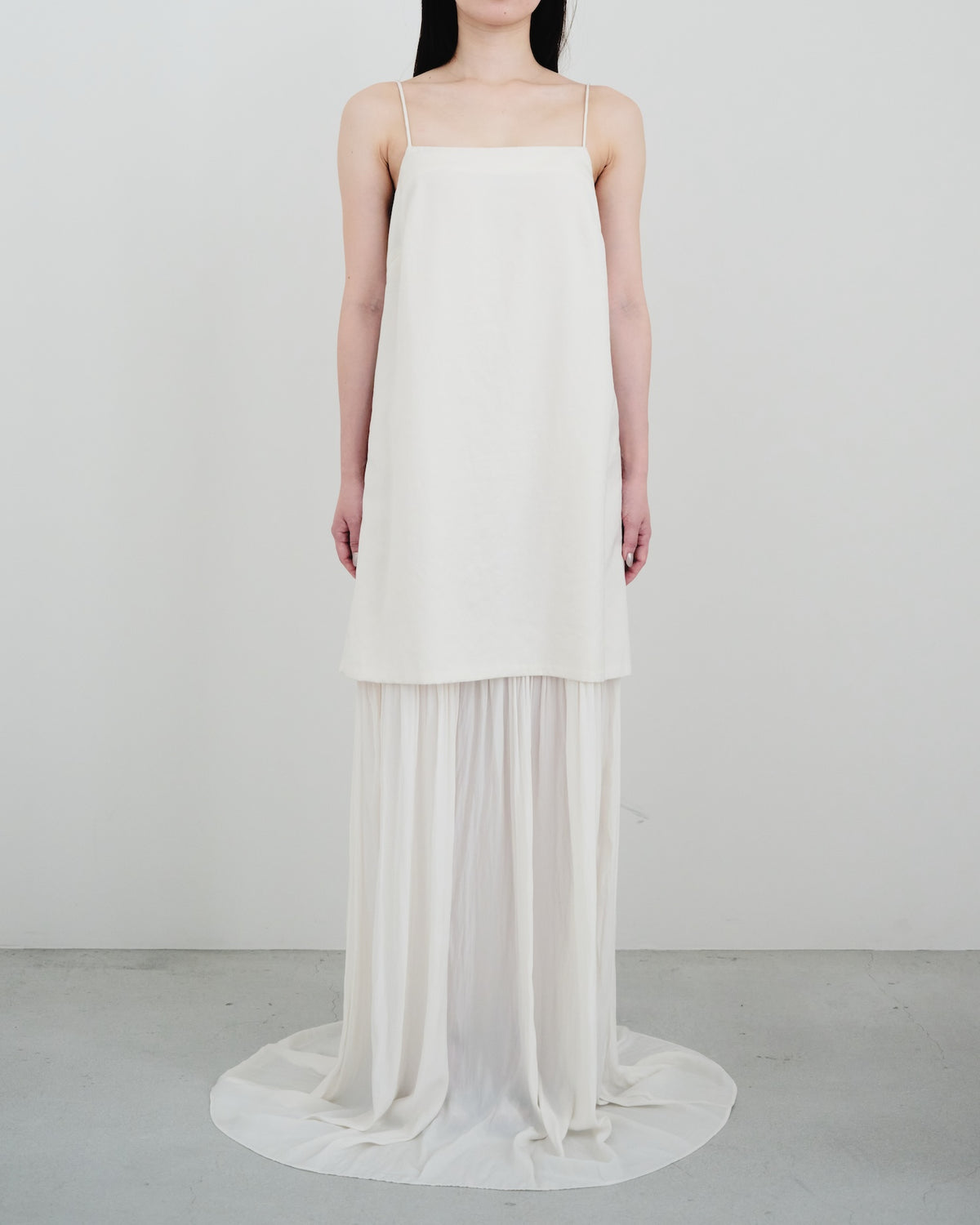 Semi-Sheer Layered Gown