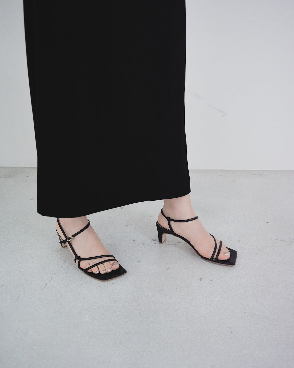 Narrow-Strap Sandals