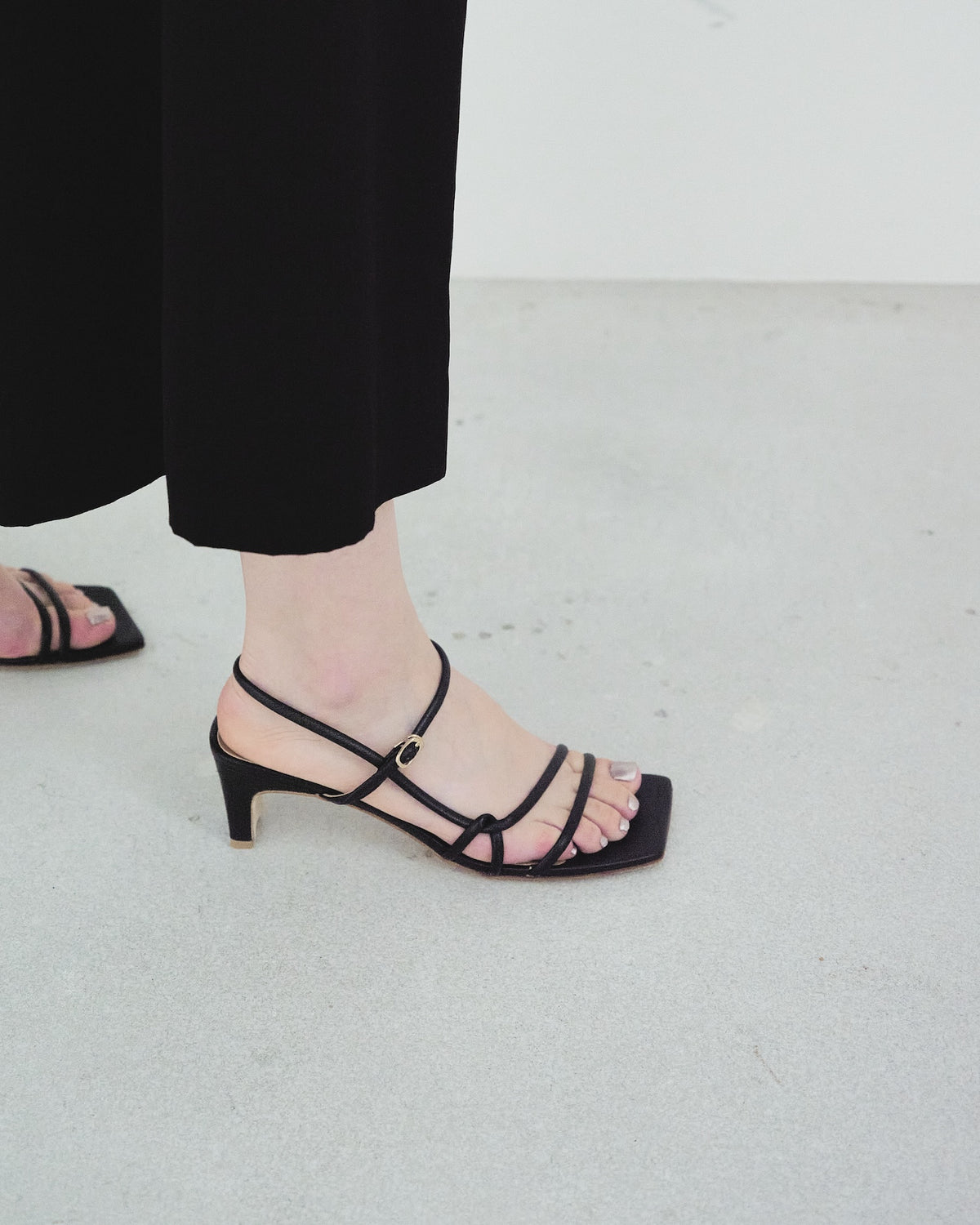 Narrow-Strap Sandals