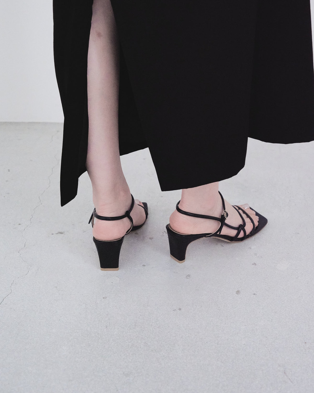 Narrow-Strap Sandals