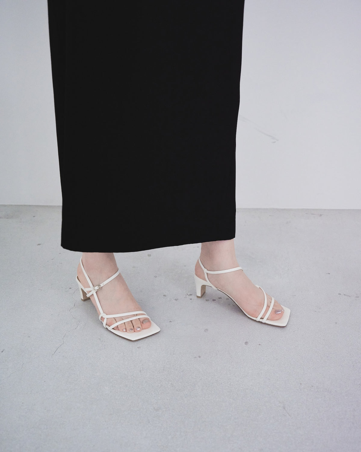 Narrow-Strap Sandals