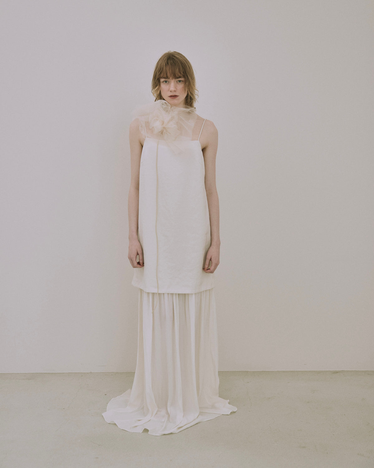 Semi-Sheer Layered Gown