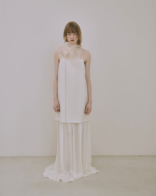 Semi-Sheer Layered Gown