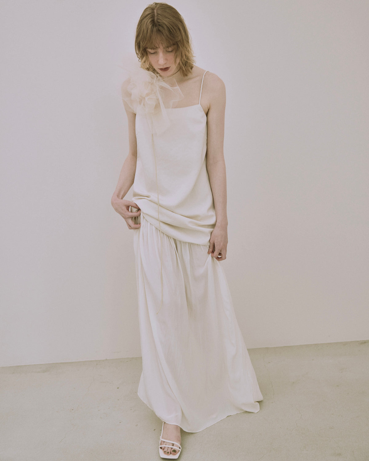 Semi-Sheer Layered Gown