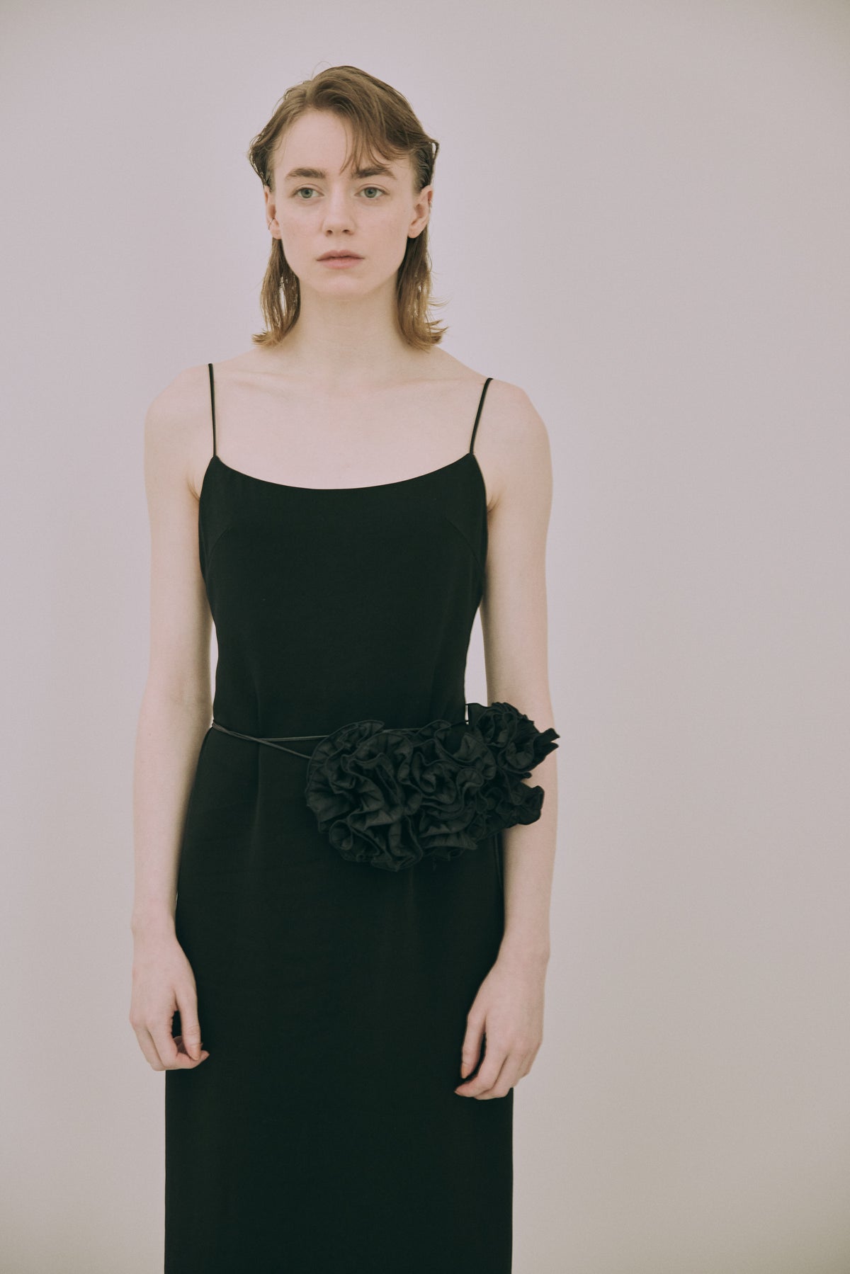 Taffeta Flower-Ball Necklace