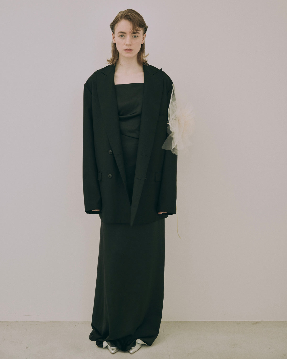 Satin Straight Maxi Skirt