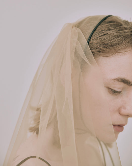 Tulle Back-Gathered Veil