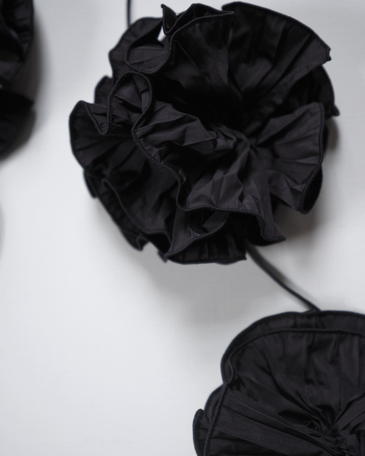 Taffeta Flower-Ball Necklace