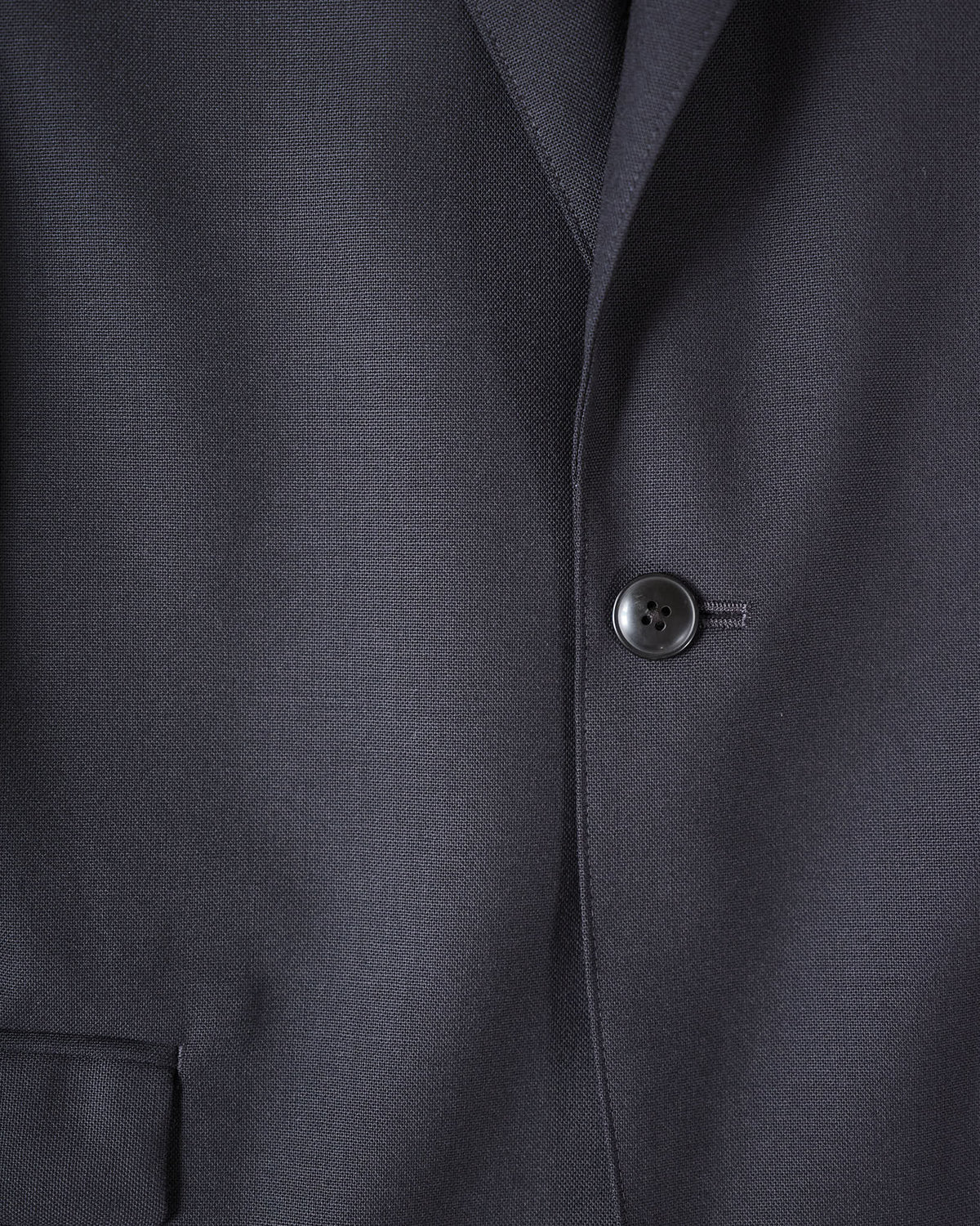 High-Twist Bishu Wool Single-Breasted Jacket