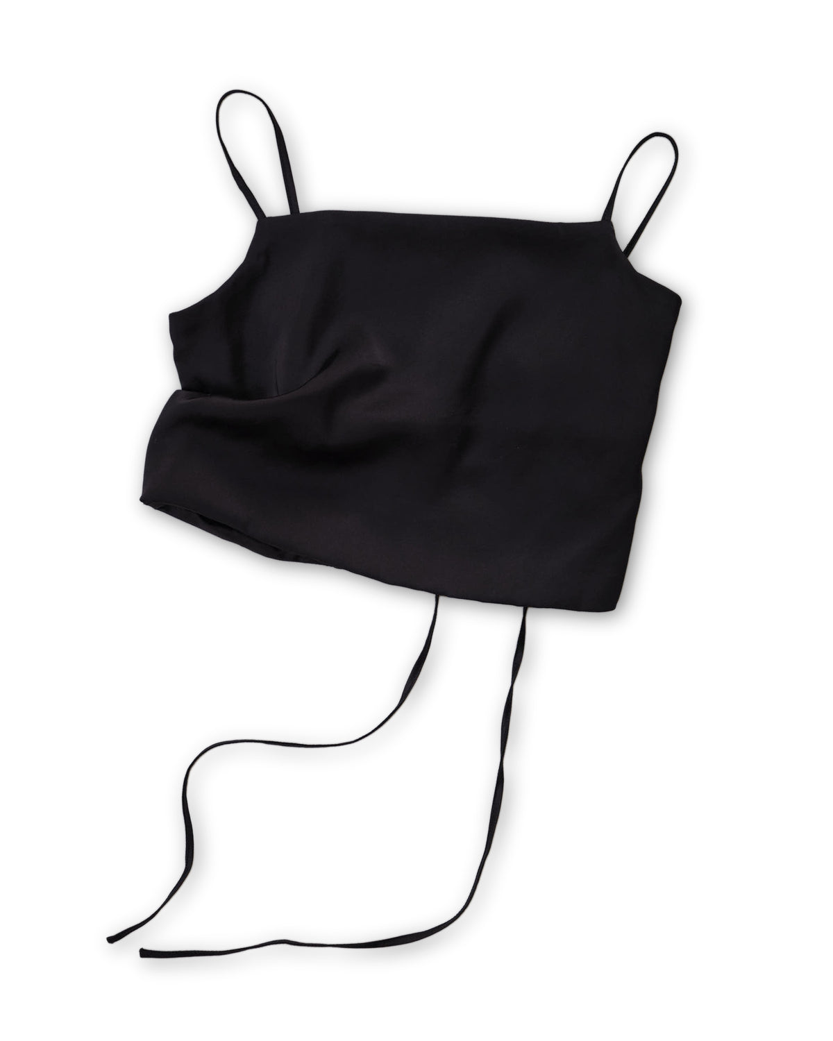 Satin Side-Tuck Top