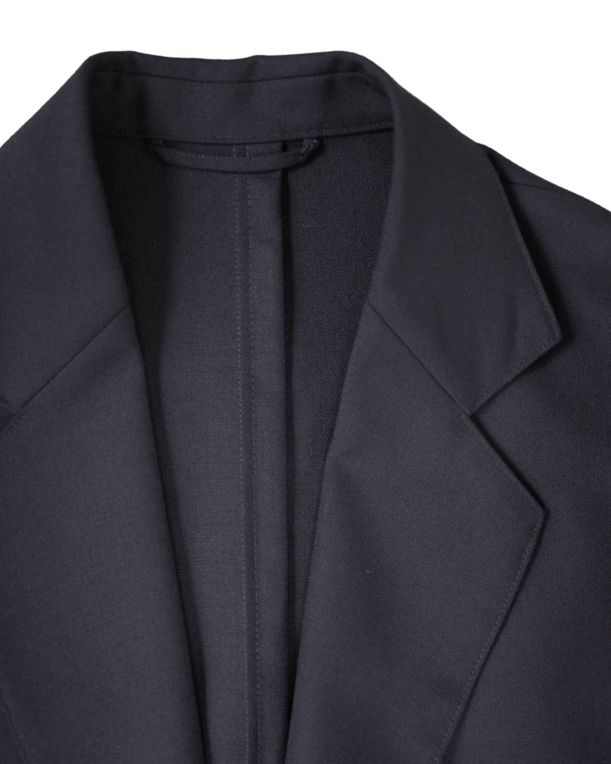 High-Twist Bishu Wool Single-Breasted Jacket