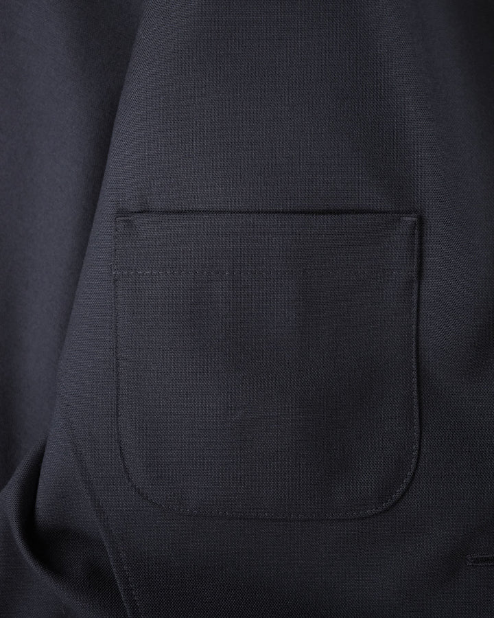 High-Twist Bishu Wool Single-Breasted Jacket