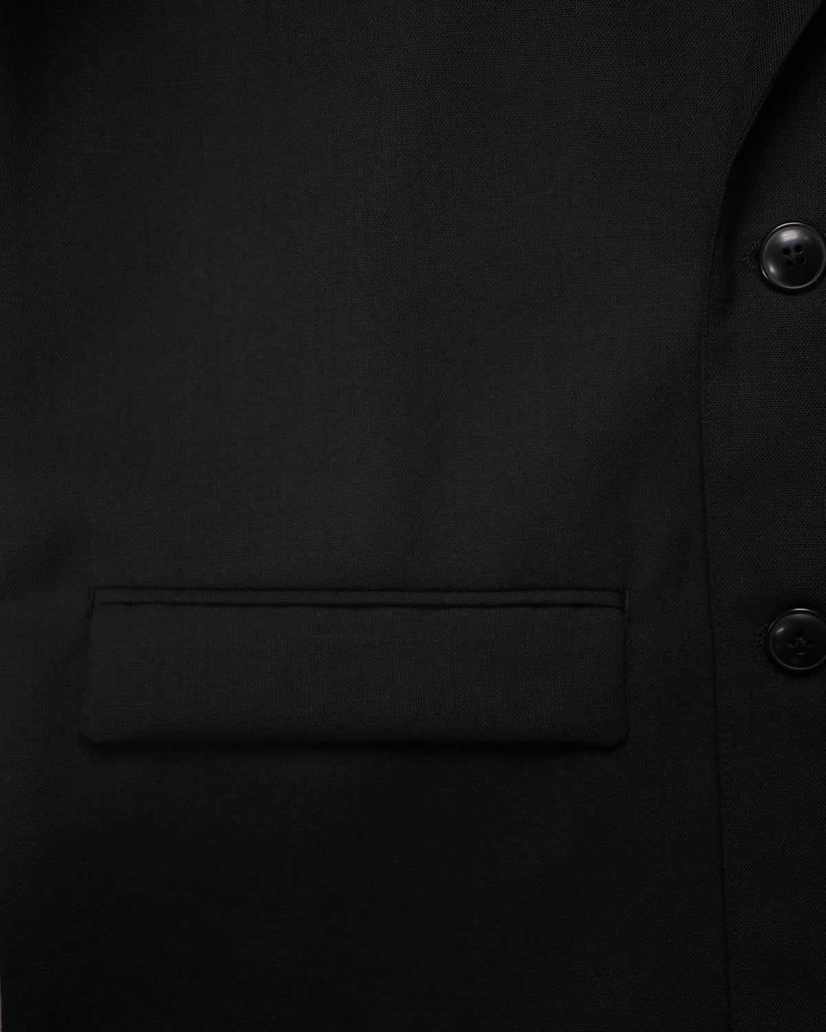 High-Twist Bishu Wool Double-Breasted Jacket