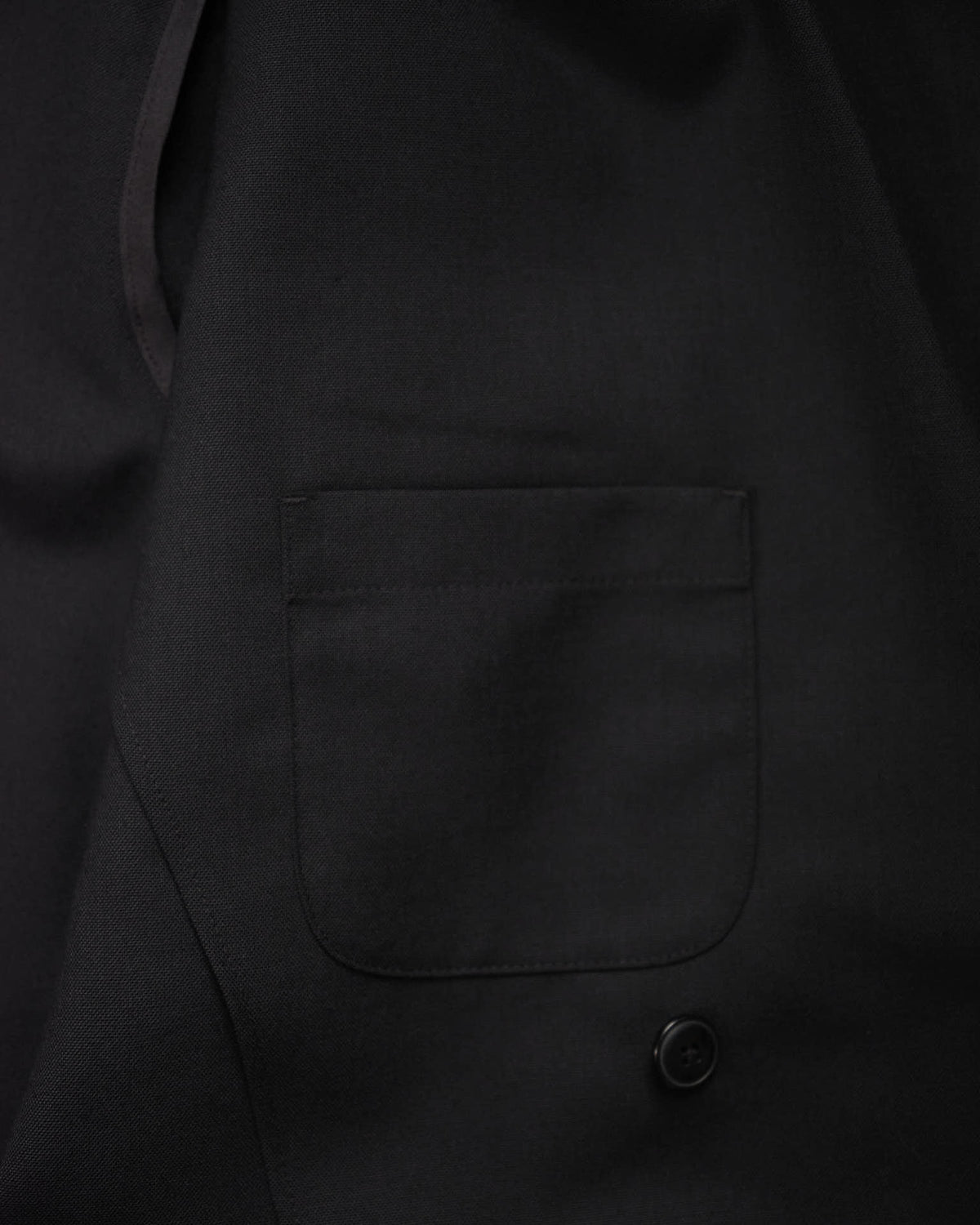 High-Twist Bishu Wool Double-Breasted Jacket