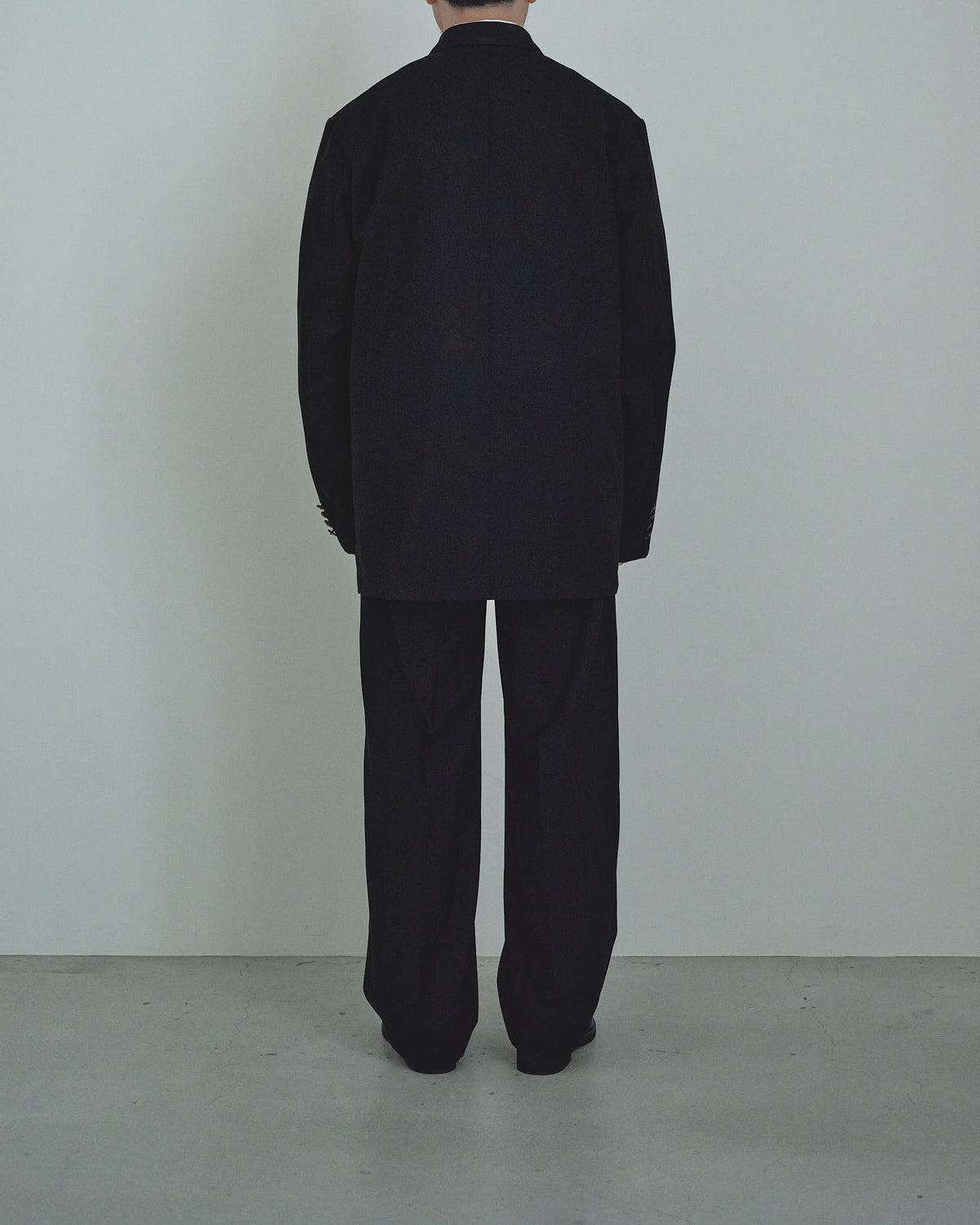 High-Twist Bishu Wool Double-Breasted Jacket