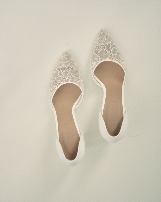 Lace Open-Side Pumps