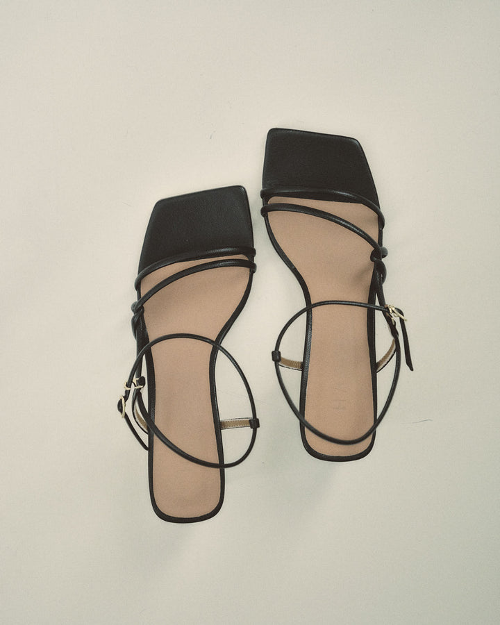 Narrow-Strap Sandals