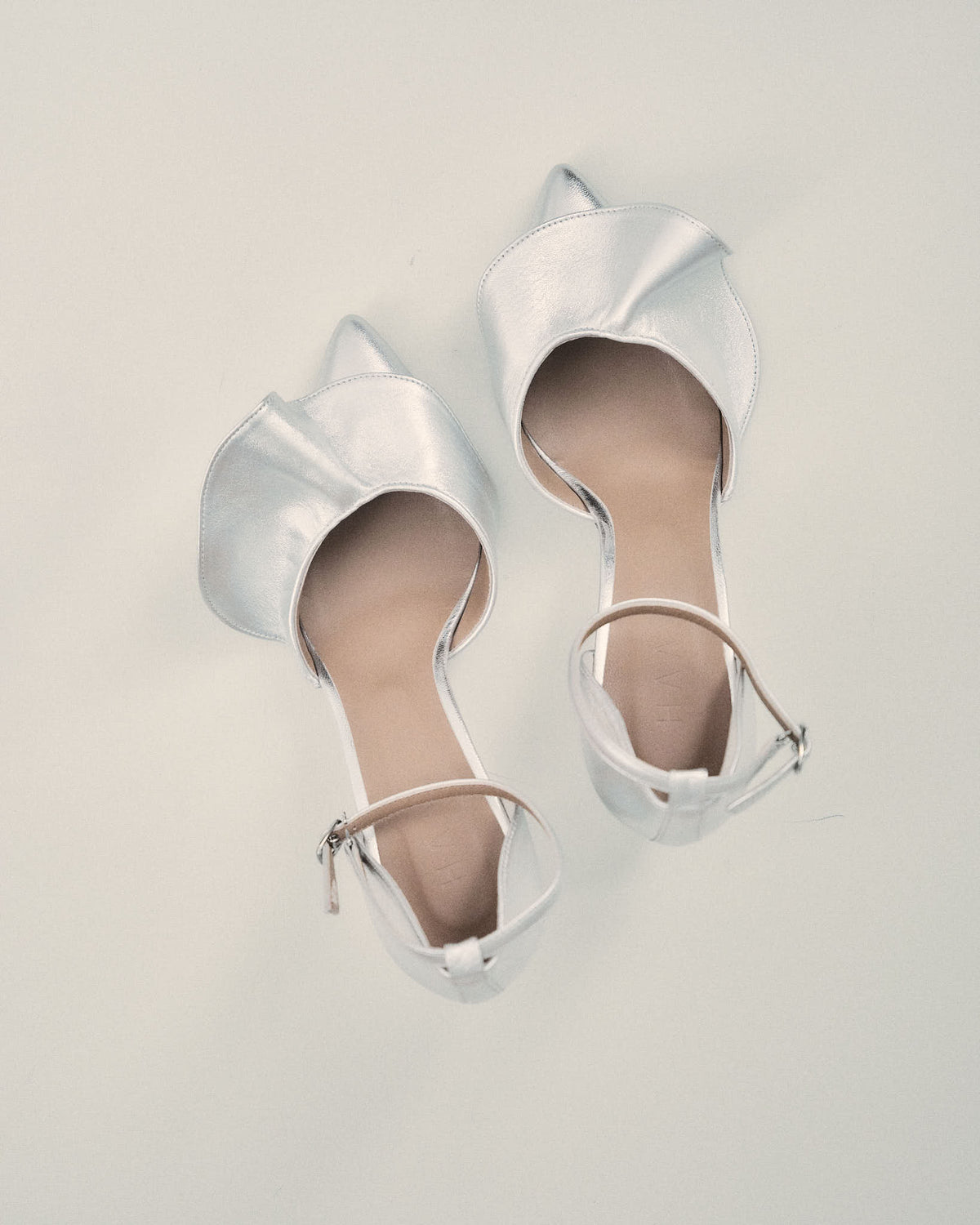Ruffle Pointed-Toe Pumps