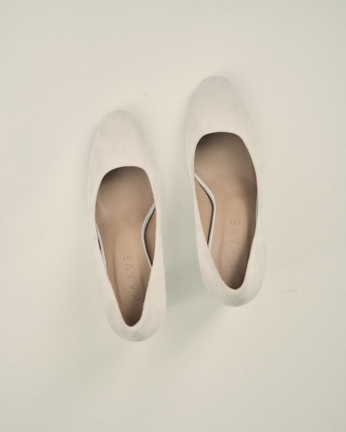 Suede Round-Toe Pumps