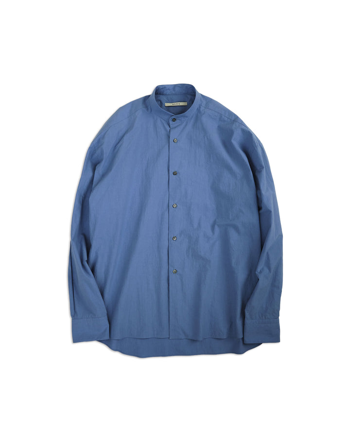 80/1 Cotton Typewriter Band-Collar Shirt