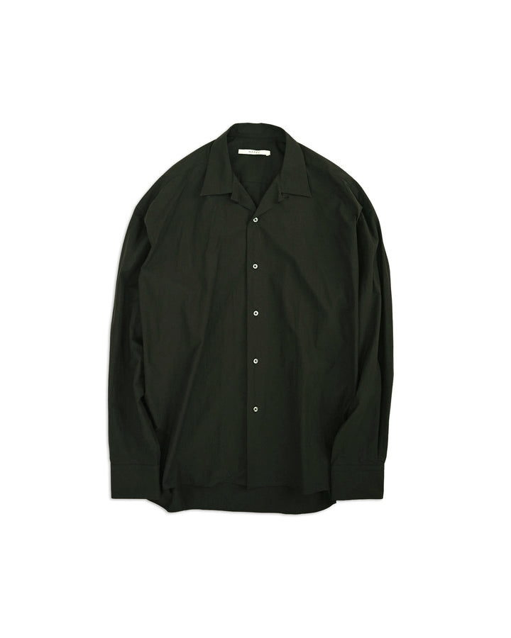 80/1 Cotton Typewriter Open-Collar Shirt
