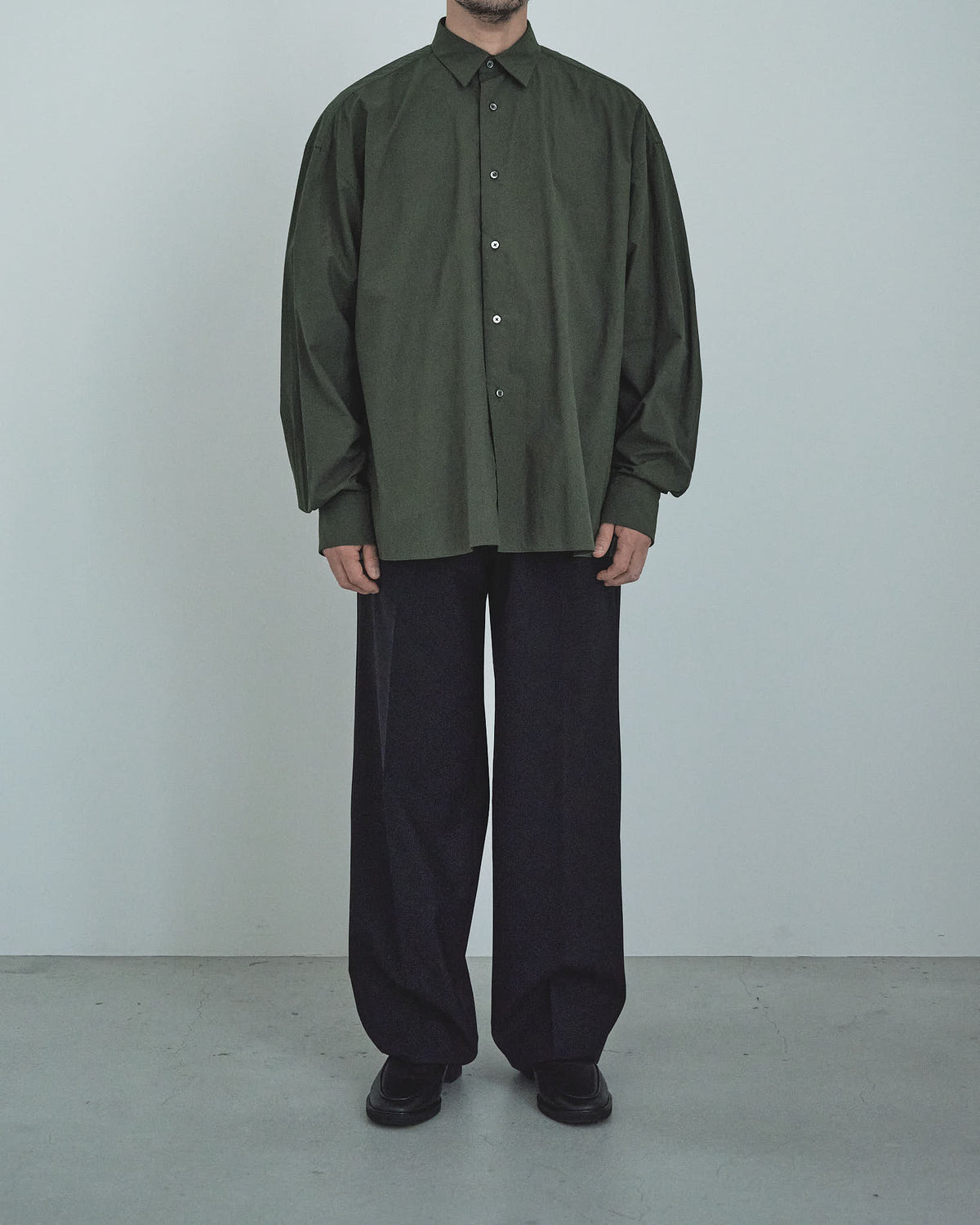 80/1 Cotton Typewriter Regular-Collar Shirt
