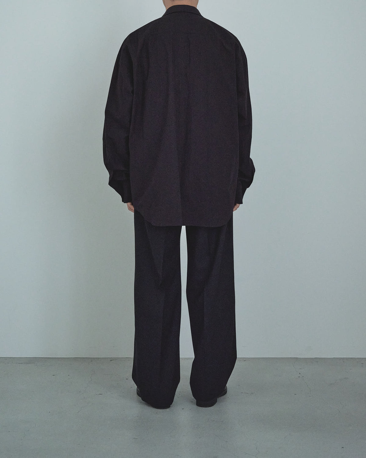 80/1 Cotton Typewriter Open-Collar Shirt