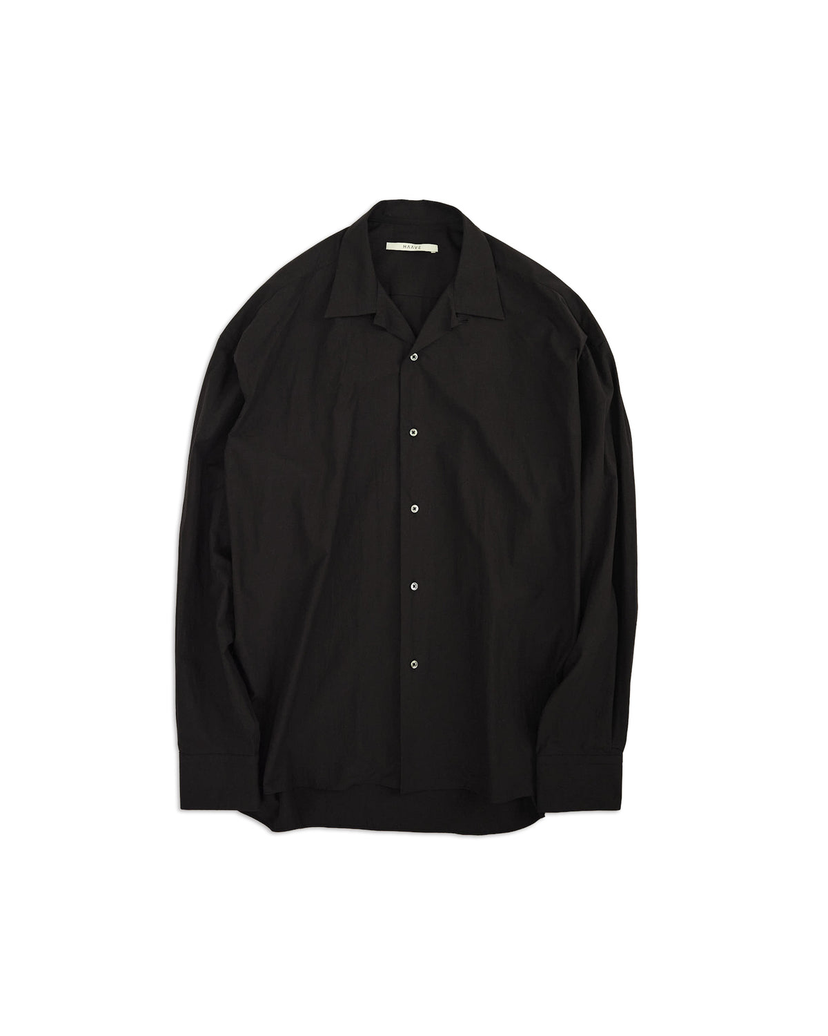 80/1 Cotton Typewriter Open-Collar Shirt