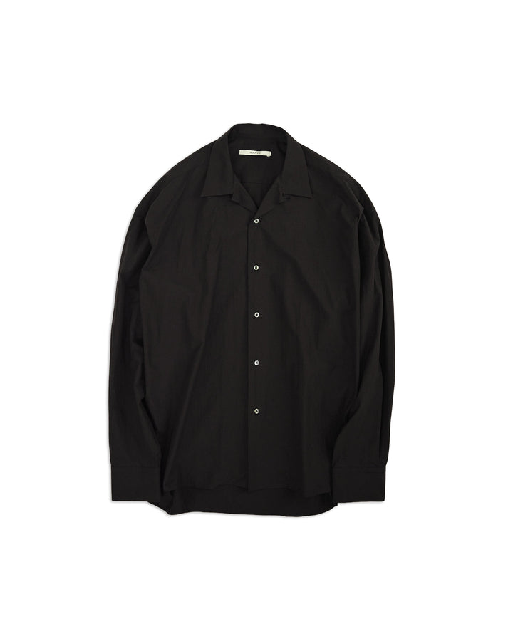 80/1 Cotton Typewriter Open-Collar Shirt