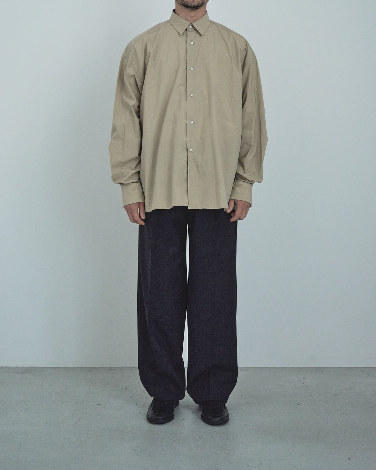 80/1 Cotton Typewriter Regular-Collar Shirt