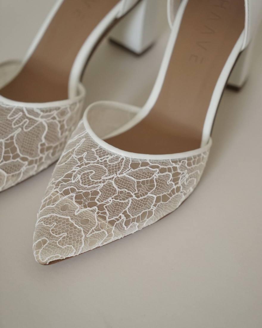 Lace openside pumps | HAAVE